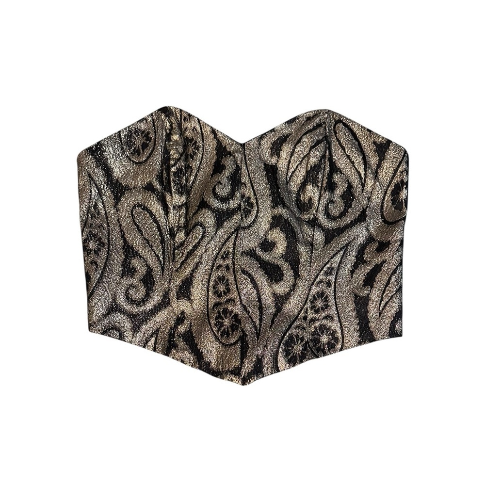 Vintage Francine Brown corset top, medium